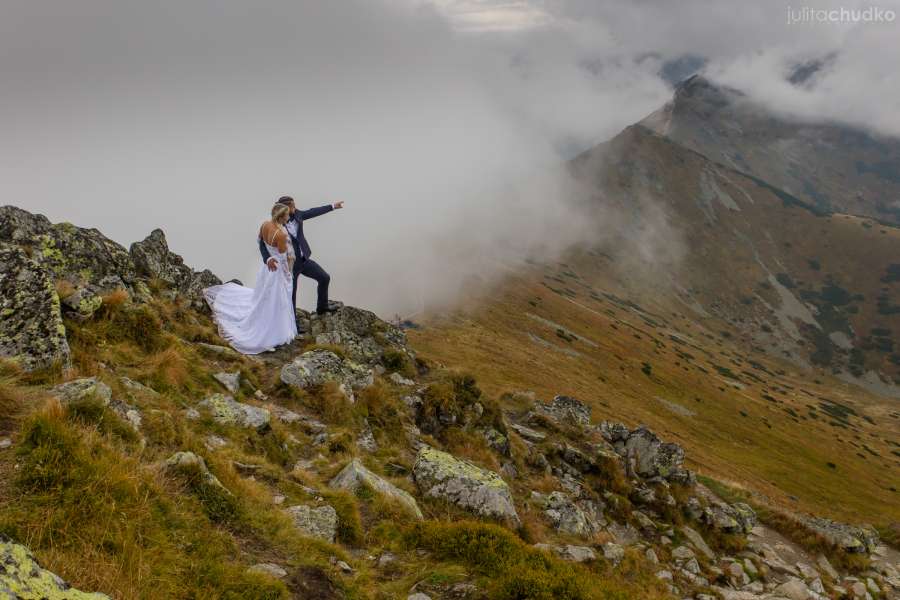 Plener ślubny, zakopane, tatry, sesja w górach, kasprowy wierch