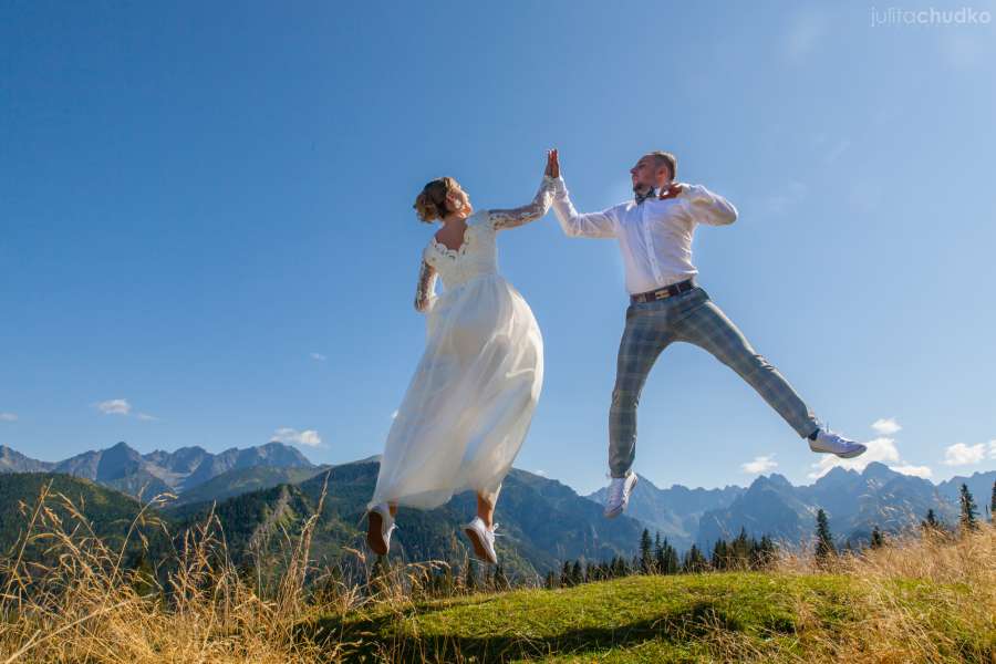 Plener ślubny, zakopane, tatry, sesja w górach, 
