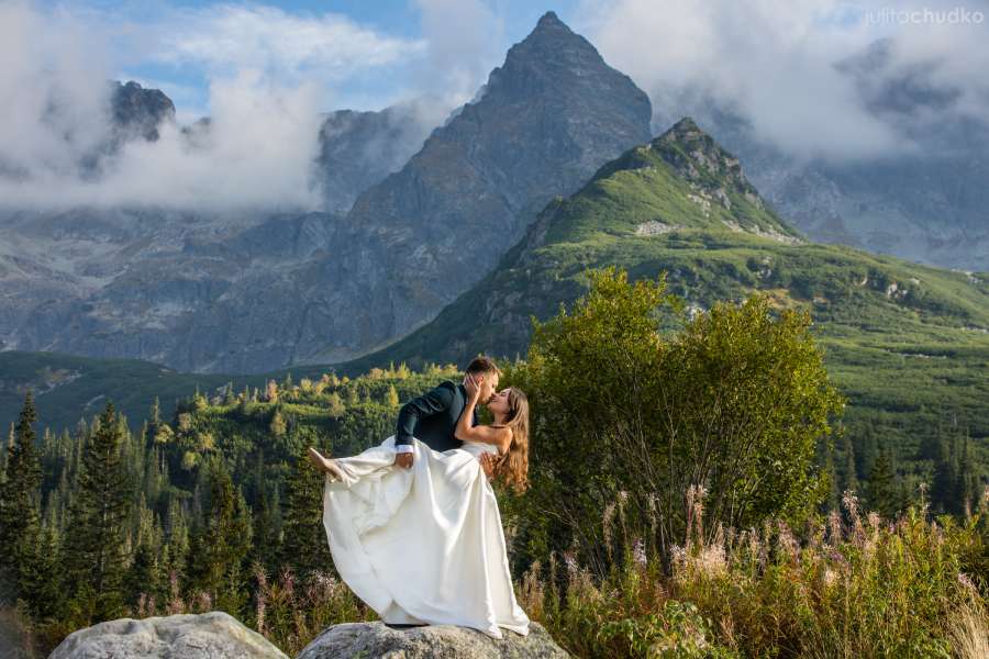 Plener ślubny, zakopane, tatry, sesja w górach, hala gasienicowa