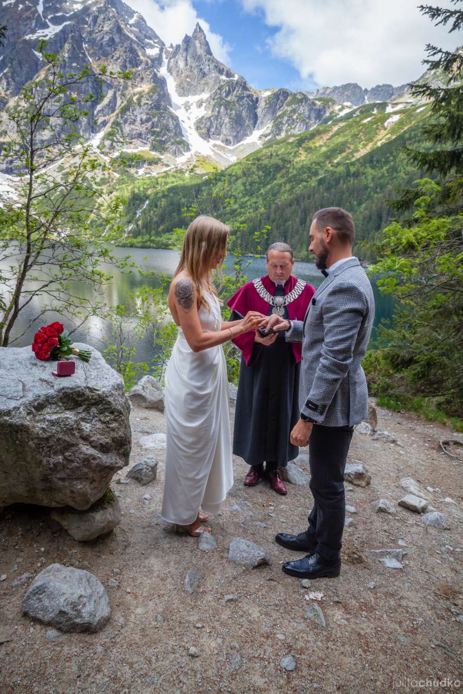 Reportaż ślubny, ślub zakopane, morskie oko