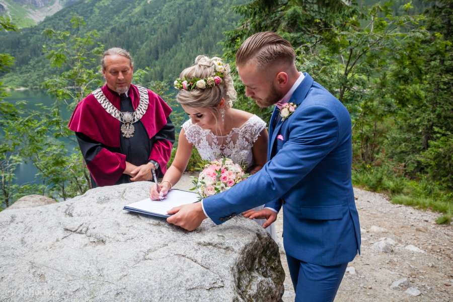 Reportaż ślubny, zakopane, ślub, morskie oko
